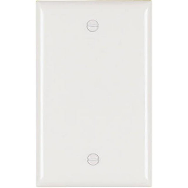 TP13WCC30 1 Gang Blank Nylon Wall Plate, White