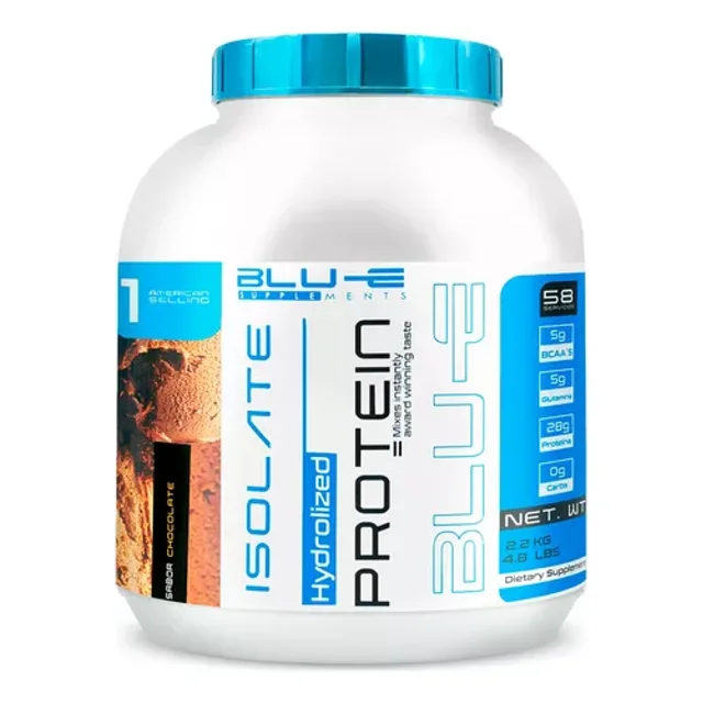 Proteína Whey Hidrolizada Isolate Blu-e De 2.2kg Para 58 Servicio Sabor Chocolate