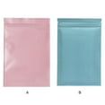 thumbnail image 3 of 100 Pieces Aluminum Foil Ziplock Bags Various Pouches Size Zip Lock Packaging Reusable Heat Seal Coffee Bean Food Pack Pink 12*18CM, 3 of 6