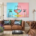 thumbnail image 3 of Three Glasses Canvas Art Poster And Wall Art Picture Print Modern Family Bedroom Decor Posters,Unframe-style,12x18inch(30x45cm), 3 of 8