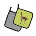 thumbnail image 2 of Caroline's Treasures Vicugna or Vicuna Green Pair of Pot Holders, 2 of 3