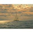 thumbnail image 3 of Adamov, Alexey 24x19 Black Modern Framed Museum Art Print Titled - Sail on the Sea, 3 of 5