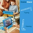 thumbnail image 6 of JETech Kids Case for Samsung Galaxy Tab A8 10.5-Inch 2022 (SM-X200/X205/X207) with Built-in Screen Protector, Shockproof Full-Body Handle Stand Tablet Protective Cover (Blue), 6 of 6