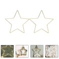 thumbnail image 3 of 2pcs Star Shaped Frame Iron Dream Catcher Ring Macrame Hoops DIY Craft Tool, 3 of 3