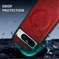 thumbnail image 5 of ELEHOLD PU Leather Case For Google Pixel 8 Pro Slim Magnetic Shockproof Cover, [MagSafe Compatible], [Lens&Screen Protection], Drop protection Case - Winered, 5 of 11
