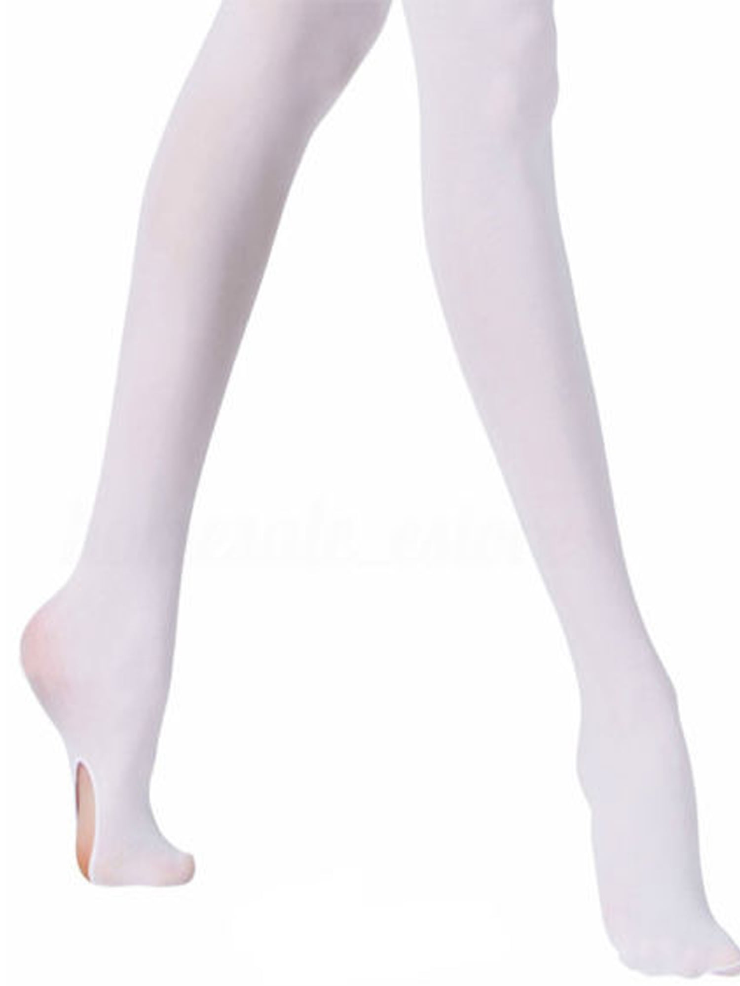 Butterfly Girls' Solid Colored Nylon Dance Costume Footed tights 