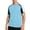 Light Blue-2, variant on Gfyviroh Men's Athletic Tees Color Block Breathable Crew Neck T-Shirt Lightweight Summer Short Sleeve Workout Shirts