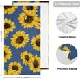 thumbnail image 2 of GZHJMY Sunflower Soft Hand Towels, 2 Pcs Absorbent Bath Towel Decorative Fingertip Towels for Bathroom Gym Spa Hotel Beach Swimming Pool,14.4"x 28.3", 2 of 7