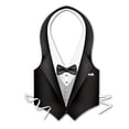 thumbnail image 2 of Beistle - 66850 - Pkgd Plastic Tux Vest - Pack of 24, 2 of 2