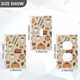 thumbnail image 7 of Yayeee Blank Wall Plate Cover 1-Gang 4.5"x2.7" Home Unused Decorative Outlet, Fall Book, 7 of 7