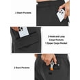 thumbnail image 5 of NORTHYARD Cargo Pants for Men Hiking Camping Lightweight Quick Dry Waterproof Outdoor Work Pant with Multipockets Black L, 5 of 8