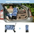 thumbnail image 6 of Foldable Wagon, 480LB Weight Capacity 150L Heavy Duty Folding Beach Wagons with Big All-Terrain Wheels, Utility Carts for Groceries, Shopping, Camping, Sports,Blue, 6 of 7