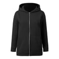 thumbnail image 4 of UAYOTSE Hoodie With Backpack Zipper Hoodie Sweaters For girls/Girls Lightweight Travel Hoodies With Pockets(Black,6-7 Years), 4 of 6