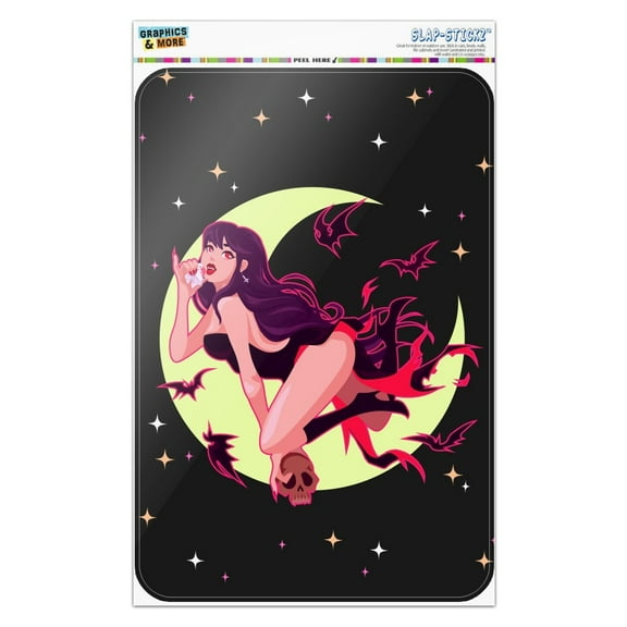 Vampire Girl and Bats Home Business Office Sign