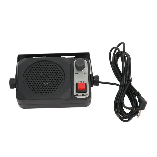 Talkie External Speaker, Convenient Volume Adjustable Clear Sound Hifi Car 2 Way Speaker for