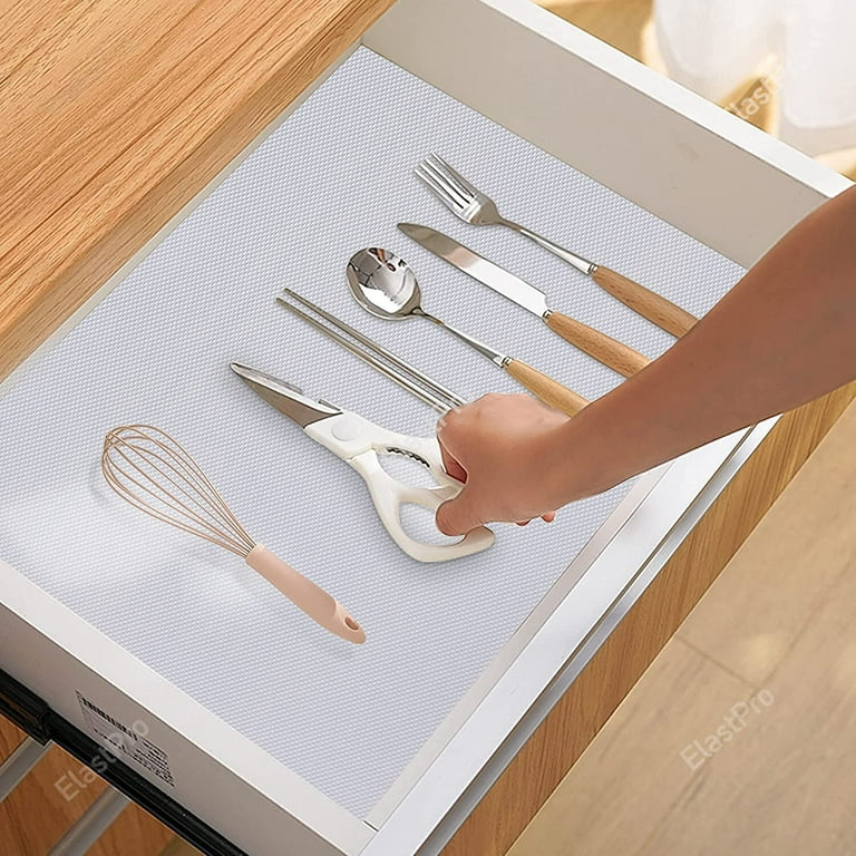 Drawer Liners EVA Anti-slip Kitchen Shelf Liner Drawer Mat Tableware Mat Cabinet  Liner for Kitchen