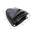 thumbnail image 4 of Leather Barber Scissor Hairdressing Holster Pouch Holder Case Rivet Clips Bag with Waist Shoulder Belt, 4 of 4