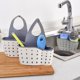 thumbnail image 2 of Soporte para esponja para colgar en la cocina, organizador ajustable de goma para fregadero, escurridor de líquidos, estante para cepillos, cesta de drenaje, para fregadero, cepillo para platos kenally  SH1105-27, 2 of 7