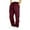 Wine, variant on Ediodpoh Men's Rope Loosening Waist Solid Color Pocket Trousers Loose Sports Trousers Men’s Pants Grey S