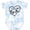 Tie Dye Blue, variant on Inktastic I Love My Big Bro in Black Chalk Heart Boys or Girls Baby Bodysuit