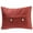 Cranberry, variant on Jordan Manufacturing 20" x 14" Coffee Solid Rectangular Tufted Decorative Lumbar Throw Pillow with Fabric Button