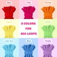 thumbnail image 2 of Bucles de repuesto para telar daheypong, 800 unidades, 7 pulgadas, 8 colores, 2 of 9