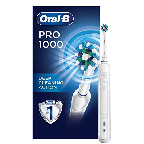 Afleiden Staat schoner Oral-B Pro 1000 Power Rechargeable Electric Toothbrush Powered by Braun -  Walmart.com
