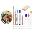 thumbnail image 3 of DIY Punch Embroidery W/ Cloth for Cross Stitch Knitting Sewing Without Without scissors, 3 of 8