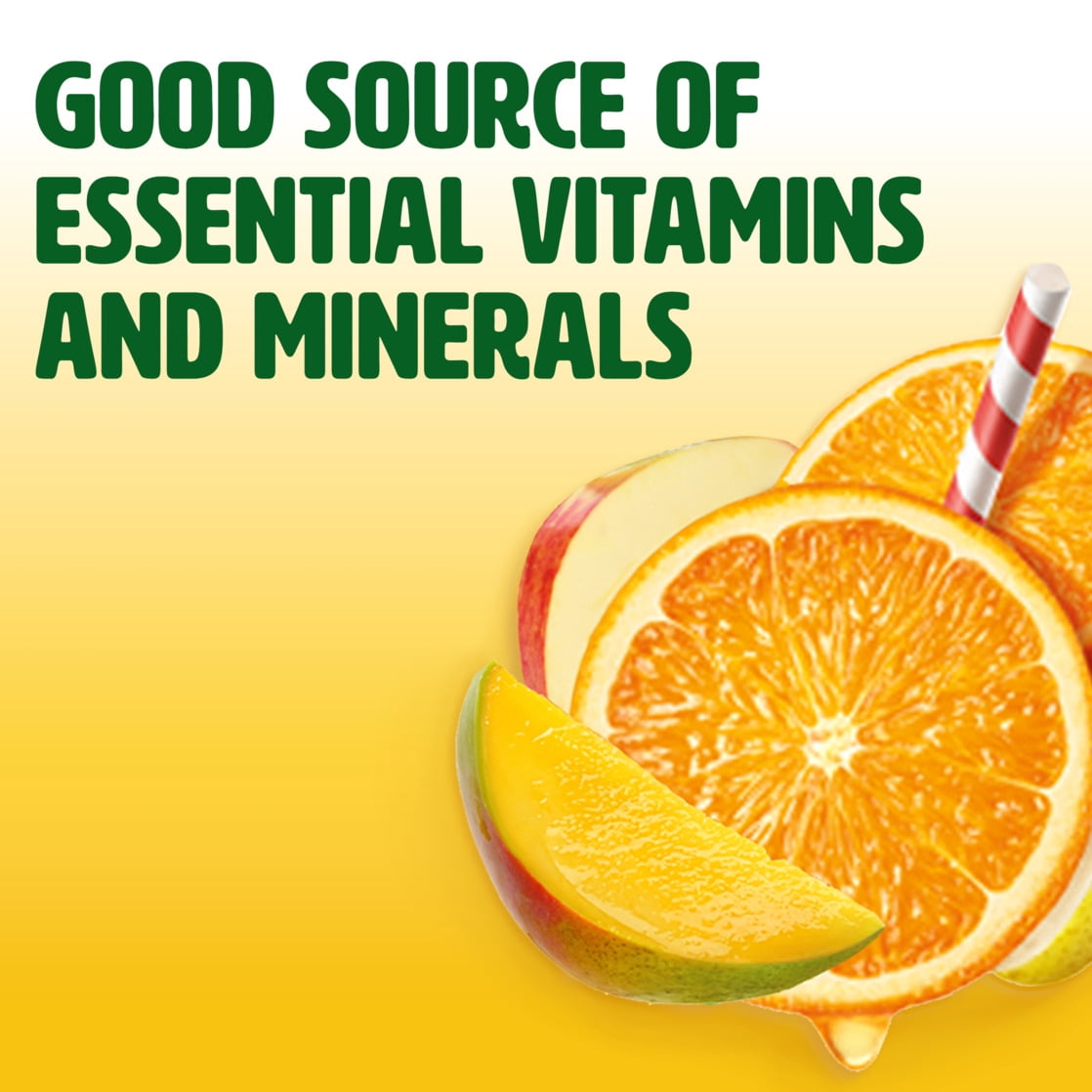 Tropicana Essentials Flavored Orange Mango Juice Beverage Blend With Other Fruit, No Pulp, 46 fl oz Bottle