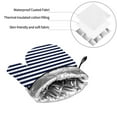 thumbnail image 6 of Salouo Navy Blue And White Stripes for Oven Mitts and Potholders BBQ Gloves-Oven Mitts and Pot Holders Non-Slip Cooking Gloves for Cooking Baking Grilling (4-Piece Set), 6 of 6