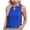 BU2, variant on Womens Tops Shirts Solid Color European Border Vest Keyhole Sleeveless Summer Business Casual Basic Plain Tees Blouses Blue XL