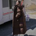 thumbnail image 2 of Chaqueta de algodón, chaqueta de invierno de estilo medio a largo por encima de la rodilla de algodón para mujer, versión coreana, chaqueta de algodón con capucha suelta y gruesa, ropa de abrigo, 2 of 6
