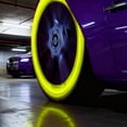 thumbnail image 3 of Glow in The Dark Tire Caps, Fluorescent Luminous ABS Air Caps, Weather Resistant Dust Proof Stem Covers for Car Truck SUV Motorcycle Bike Wheels, Night Safety Visibility Accessories, 3 of 7