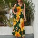 thumbnail image 2 of Vestido De Noche De Lujo Sin Mangas Para Mujer, Floral Vestido De Fiesta, 2 of 5