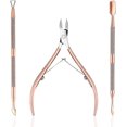 thumbnail image 1 of Kit de cuidado de cutículas 3 piezas LIUYMXG acero inoxidable, 1 of 5