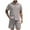 Gray, variant on UVEASISHA 2 Piece Short Sets for Men Business Casual Button Down Shirt and Shorts Set Summer Vacation Outfits 2026 Fashion Gift Black L