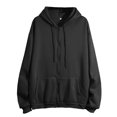 thumbnail image 4 of BLOCLOALO 2 Piece Lounge Set Long Sleeve Pullover Hoodie Sweatshirts Solid Color Hooded Zipper Plus Sweatshirt Trousers Jogger Sets Sweatpants and Sweatshirt Set Comfy Lounge Sets Black Xl, 4 of 8