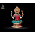 thumbnail image 4 of Lakshmi statue- 16 CM Brass Laxmi statue, Goddess of Money and Wealth, Lakshmi for Temple, corner, decor, office, Gifts., 4 of 4