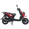thumbnail image 4 of X-Pro Brand New 150 Gas Moped Scooter Adult Bike, 12" Aluminum Wheels Electric/Kick Start Dual Headlights, 4 of 5