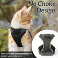 thumbnail image 3 of Cat Harness And Leash For Walking, Escape Proof Soft Adjustable Vest Harnesses For Cats, Easy Control Breathable Jacket, Black, Xs YIJIA, 3 of 4