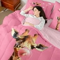 thumbnail image 4 of Homewish Animal Giraffe 7-Piece Twin Bedding Sets for Teens Boys Girls,Pink Brown Bedding Comforter Set,Pink Bubbles Breathable Sheet Sets,Ultra Soft Home Decor,Reversible, 4 of 8