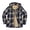 Yellow-6, variant on Men's Full Zip Fleece Flannel Jackets Shirt Plaid Sherpa Lined Cotton Hoodies Soft Warm Coat for Men with Hood