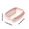 thumbnail image 3 of huayou Open Top High Sided Cat Litter Box, Anti-Splash Large Capacity Kitten Litter Pan, Easy Clean Pet Toilet, for Indoor Small Medium Cats, 3 of 7