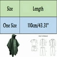 thumbnail image 3 of TELOLY Mens Raincoat with Hood Yellow Hooded Rain Poncho with Pocket for Men Women Adult Lightweight Unisex Raincoat Hiking Camping, 3 of 6