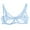 Blue, variant on Women's Plus Size Bra Full Coverage Minimiser Non Padded Lace Underwired Bras