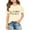 Beige, variant on GobdXE Girls Second Grade T-Shirt First Day of School Short Sleeve Casual Tee Color:Pink,Size:9-10 Years