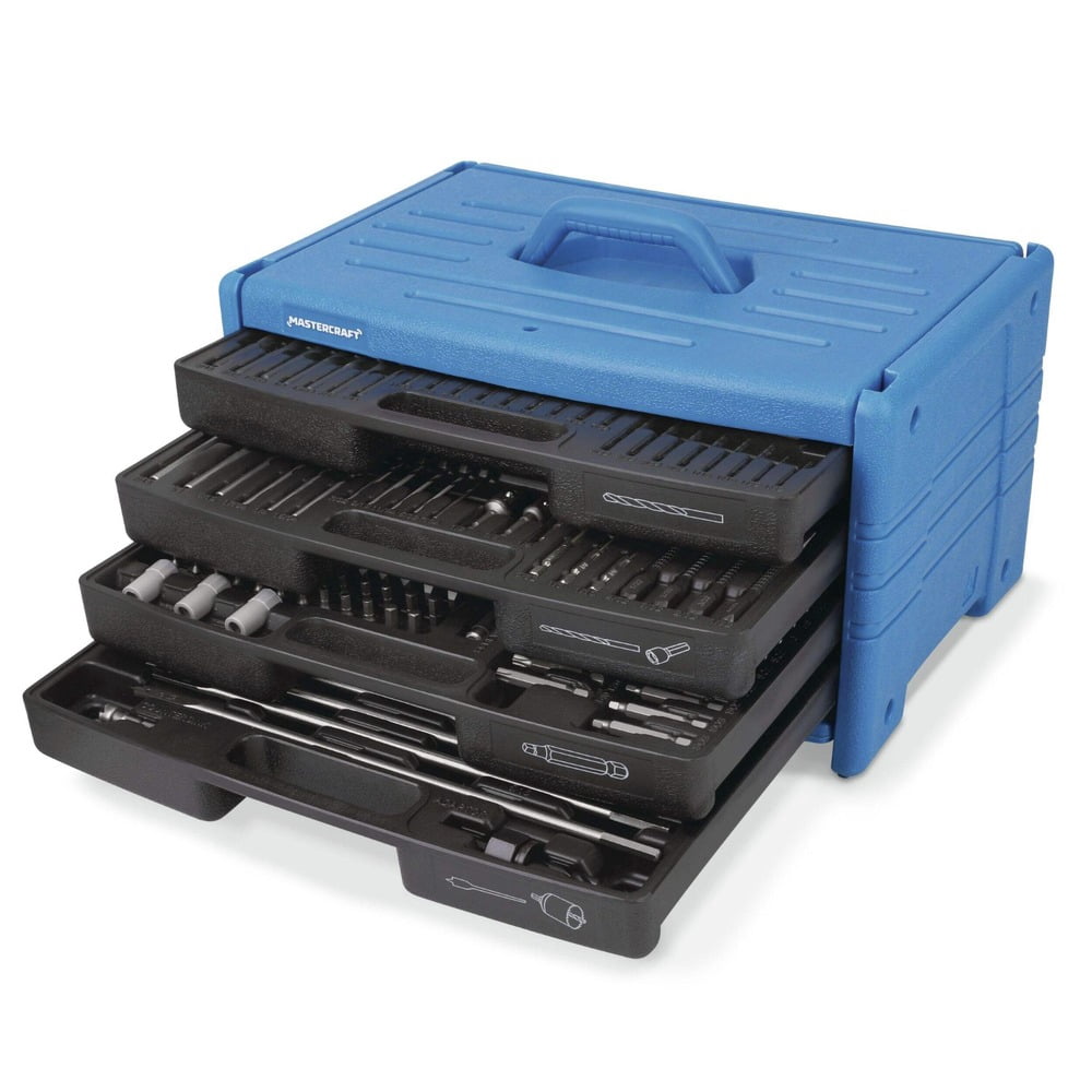 304-Piece Titanium-Coated Screw Driver Drill Bit Set
