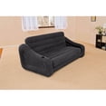 thumbnail image 3 of Intex Gonflable Grand Size Sortir Futon Canapé Canapé Dormir Lit, Gris Foncé, 3 of 7
