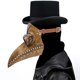 thumbnail image 2 of Máscara Pico Doctor La Peste Steampunk Divertida Máscara Pico Halloween Látex (Caqui), 2 of 9