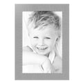 thumbnail image 2 of ArtToFrames 19" x 29" Steel Ripple Brushed Picture Frame, 19x29 inch Silver Wood Poster Frame (WOM-5269),  Pack, 2 of 7